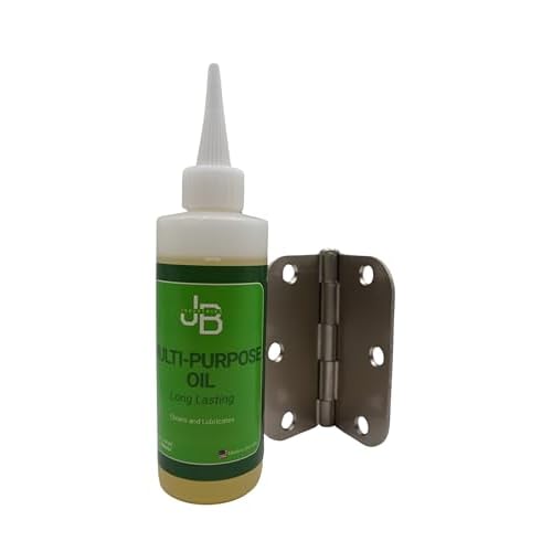 JB Industries Multi-Purpose Lubricating Oil 4 oz ? All-Purpose Oil for Home, Automotive & Shop Use, Long-Lasting Anti-Rust Machine Oil with Precision Drip Applicator for Hinges, Wheels, Tools, & More