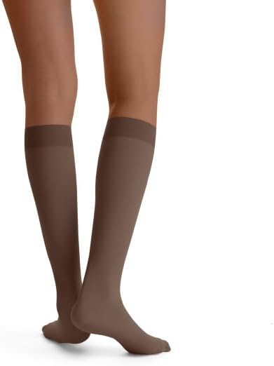 JOBST Opaque SoftFit 15-20 mmHg Closed Toe Knee High Compression Stocking, Espresso, Medium