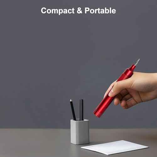 24-in-1 Precision Screwdriver Set, Magnetic Multi Bit Mini Screwdriver Set, Pen Style Repair Tool Kit for Eyeglass, Watch, Computer, Jewelry, Laptop, Phone and Electronic (Red)