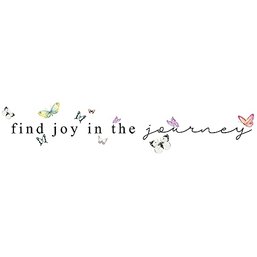 Inspirational Quotes Vinyl Wall Decal Stickers Find Joy in The Journey, Vinyl Decal Inspirational Wall Decor Sticker Sign for Bedroom, Living Room, Motivational Uplifting Quotes