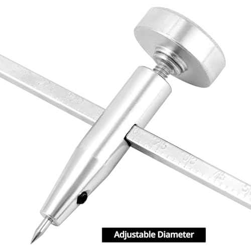 QWORK Durable Drywall Circle Cutter, Sturdy Metal Construction