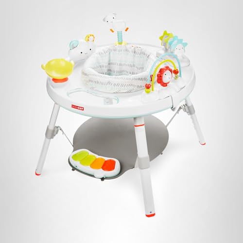 Skip Hop Baby Activity Center: Interactive Play Center with 3-Stage Grow-with-Me Functionality, 4mo+, Silver Lining Cloud