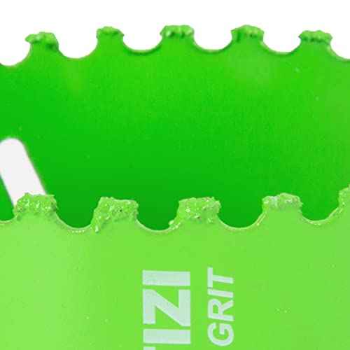 3-1/2 Inch Carbide Grit Hole Saw Cutting Through Stucco, Plaster, Cement Board, Drywall, PVC with 1-1/2" Depth, Up to 3X Faster