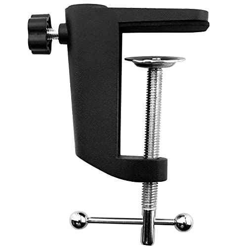 Black C-Clamp Cantilever Bracket Clamp Holder Desk Lamp Clip Fittings Base Hose DIY Swing Arm Lighting Accessory Metal Clamp