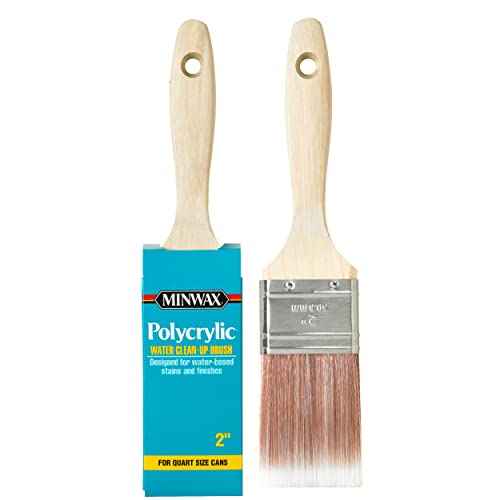 Minwax 427320008 Polycrylic Wood Stain Brush, 2¡±, White