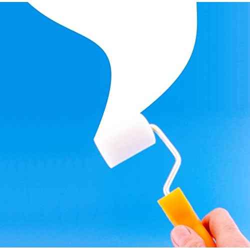 Paint Roller, Sponge Paint Brushes, High-Density Foam Refill 2", Small Finest Finish Paint Roller Kit for Chalk Painting DIY Stenciling, Furniture, Arts Craft