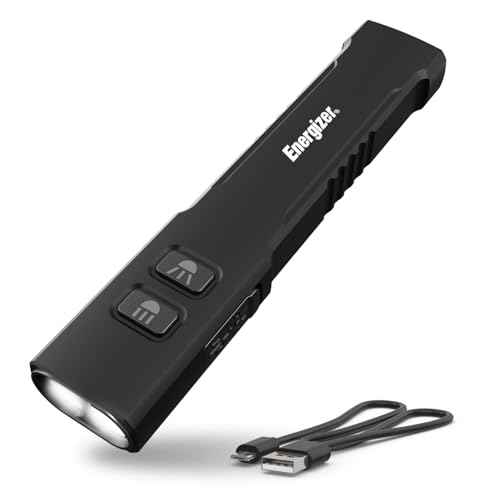 Energizer 1200SL-R Flashlight Recharegeable for EDC, Tactical Flashlight Ultra Bright, IPX4 Water-Resistant, USB-C Cable Included