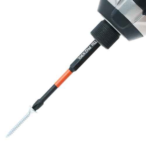10PCS Phillips Bits #2 High Torque Impact Driver Bits Magnetic 2 Phillips Bits 3-1/2 Inch Long PH2 Bits TS2 Steel Phillips Head Drill Bits Phillips Screwdriver Bits 1/4 Hex Shank Screw Bits