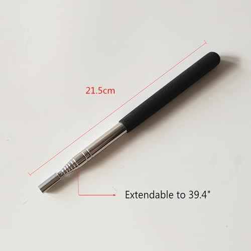 HONEYSEW Needle Stick and Pin Retriever Telescoping Magnetic Pickup Tool Extends to 39¡±, Picks Up Metal Sewing Notions Without Bending Over, Extendable Magnet Sweeper
