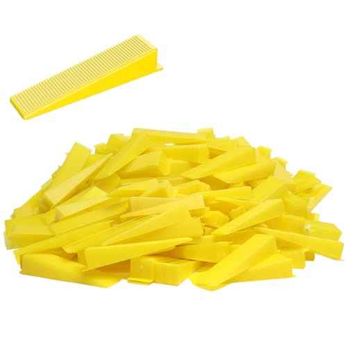 DGSL Tile Leveling System Tile Wedges, 600PCS Reusable Tile Leveling Wedges for 1/8", 1/16", 1/32" Tile Spacers, Tile Leveling Clips and Tile Leveler Installation
