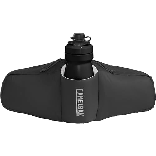 CamelBak Podium Flow 2 Waist Pack for Mountain Biking, Gravel Cycling - Contains 21 oz Podium Dirt Series Bike Bottle, Black
