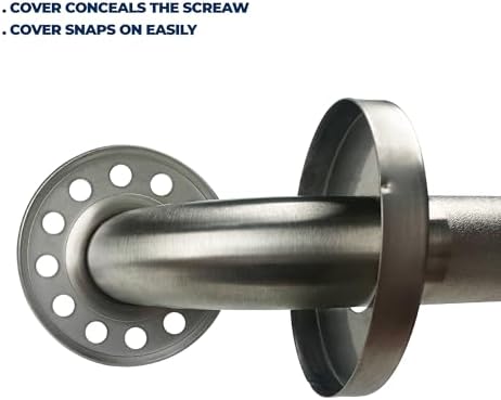 2 Pack 24 Inch Shower Grab Bars - Peened Textured Grip - Grab Bars for Showers, Bathtubs, Seniors, and Elderly