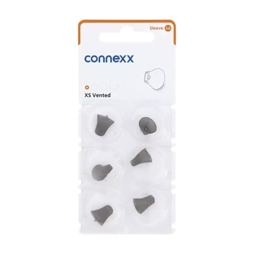 Connexx Sleeve 3.0 Vented – Extra Small Hearing Aid Domes – Comfortable Fit for Clear Sound – Formerly Siemens Compatible