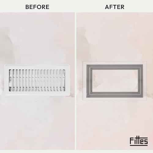 Fittes Framed Wall Vent [Lite+] - 6"x10" - Cotton White - 1 Pack