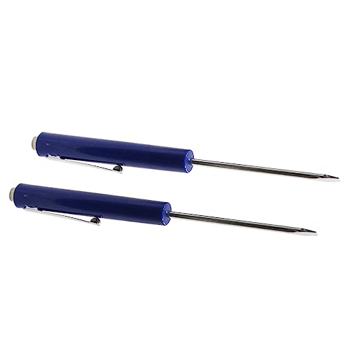 Mini Pocket Screwdriver Blue Portable Screwdriver Slotted Screw Driver with Strong Magnetic Slotted Tips 2Pcs