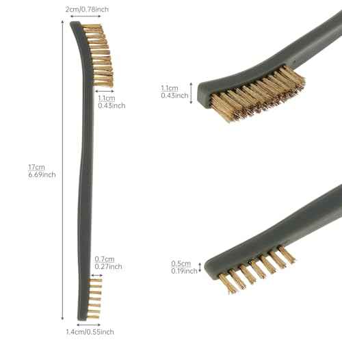 OriGlam Mini Wire Brush Set, Paint and Dirt Remover, Cleaning Welding Slag and Rust, Handy Steel / Nylon / Brass Brush Suitable for Cleaning Paint / Dirt (9)