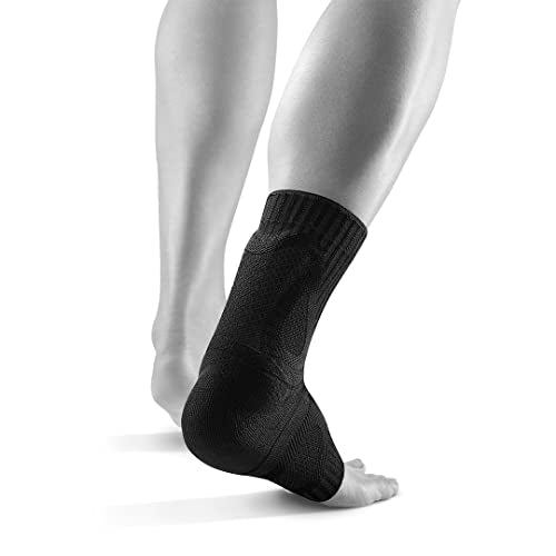 Bauerfeind Sports Achilles Support - Relieves the achilles tendon while running, jumping, and moving - All Black, Large