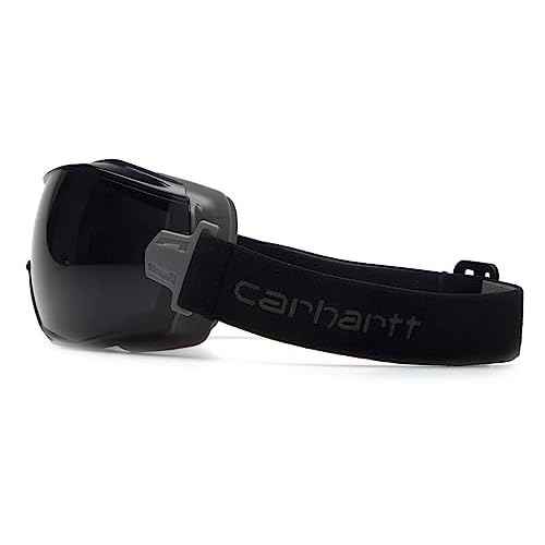 Carhartt Gear CHG12KIT Goggle Kit - Clear Lens with Gray Replacement - One Size Fits All - Black