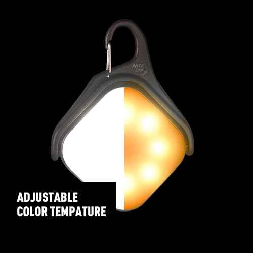 Nite Ize Radiant Revolve Rechargeable & Solar Lantern - Premium Solar Light for Camping Accessories & Backpacking Gear - Weather-Resistant Design with 360-Degree Rotating Body