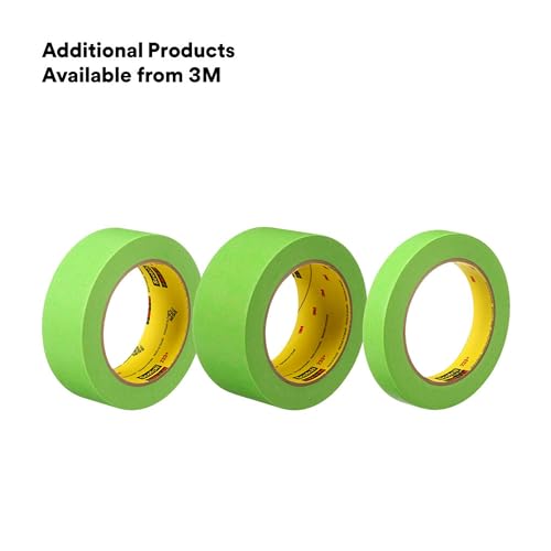 Scotch Brand Performance Masking Tape 233+, 46334, Flexible, Moisture Resistant, Green Color, 18 mm x 55 mm, Automotive Masking Tape
