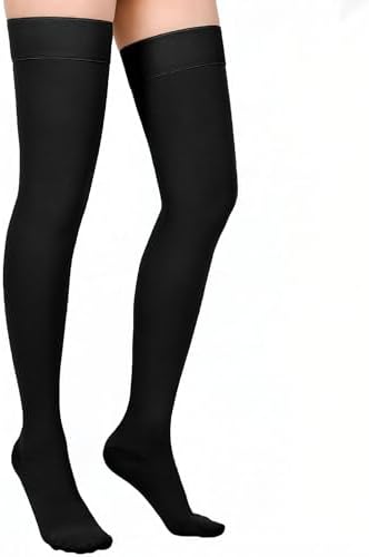 Compression Stockings for Women & Men, 20-30mmHg Thigh High Compression Socks for Varicose Veins, Swelling, Pregnant