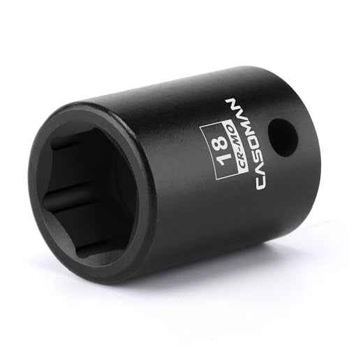 CASOMAN 1/2" Drive x 18mm Impact Socket, 6-Point, Metric, CR-MO