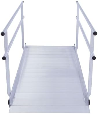 6' L Silver Spring Portable Wheelchair Ramp with Handrails, 850 lb. Capacity for Scooters, Walkers, Canes, Rollators - 6' L x 36" W