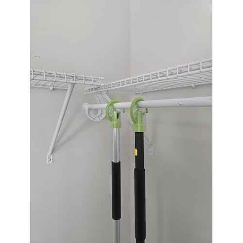 DAULT American-Made Heavy Duty Garage Storage Hooks for EGO Power Multihead System | Updated Version with New Dust Shield | Tool Organizer Hanger | Set of 3 | Made in U.S.A (Patented)