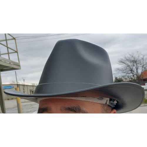 OccuNomix VCB200-06 Vulcan Cowboy Style Hard Hat with Ratchet Suspension, Black, One Size