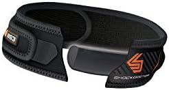 Knee Support Strap: Shock Doctor Patella Support Compression Strap - Adjustable Moisture Wicking Strap to Relieve Patella Alignment Pain - Black (Includes 1 Strap)