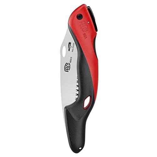 FELCO 603 Folding Pruning Saw ? Curved Pull-Stroke Saw for Tree Trimming & Elevated Cut | Tree Branch Cutter | Folding Handsaw with Chrome-Plated 8" Blade, Non-Slip Handle, Blade Lock, Swiss Precision