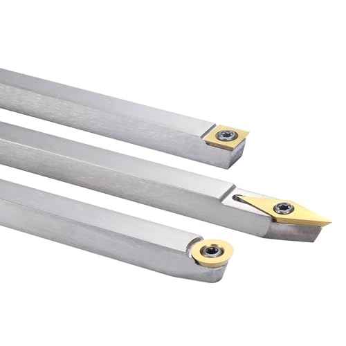TASP Titanium Coated Carbide Cutter Inserts for Wood Turning Tools,11x11mm,Pack of 10,Square