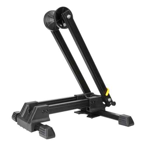 Rehomy Foldable Bike Stand, Metal Bicycle Rack for Mountain& Road Bicycles Storage, Wheel Holder Fit 20"-29" Tire