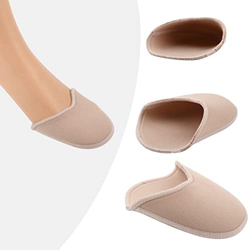 Cosmos 1 Pair Ballet Pointe Shoe Sock - Ballet Dance Pointe Toe Pads Pouch, Knitted Fabric Soft Spong Toe Covers, Relief Forefoot Pain Protect Toes for Point Shoes & High Heels (Half Insole Pads)