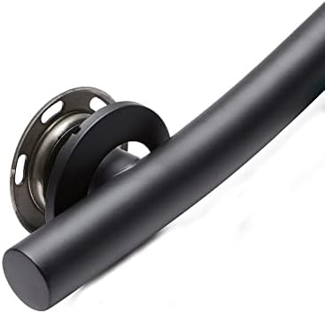 Seachrome 18'' Designer Wave Shaped Shower Grab Bar, Matte Black (GW-3518-QCR-MB)