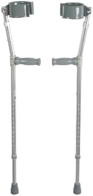 Drive Medical Forearm Crutch, Gray, Adult (10403)