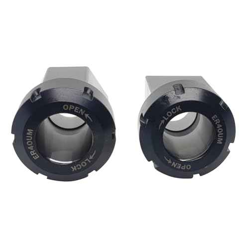 ER-40 Square and Hex Collet Chucks Block 0.005 mm Accuracy Carbon Steel Workholding Holder for CNC Lathe Engraving Machine
