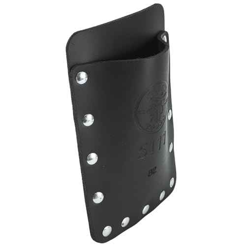 Klein Tools 5111 Single-Pocket Tool Pouch with Leather Construction, Great for Small Tools, Electrician Tool Pouch and Pocket Protector