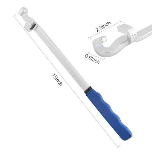 Gunpla Wrench Extender Tool, Heavy Duty Steel 15 inches Long Extension Wrenches Bar Adaptor Wrench Extension Extra Leverage Torque Adaptor for Professional Mechanics DIY Handyman Tighten Nuts Bolts