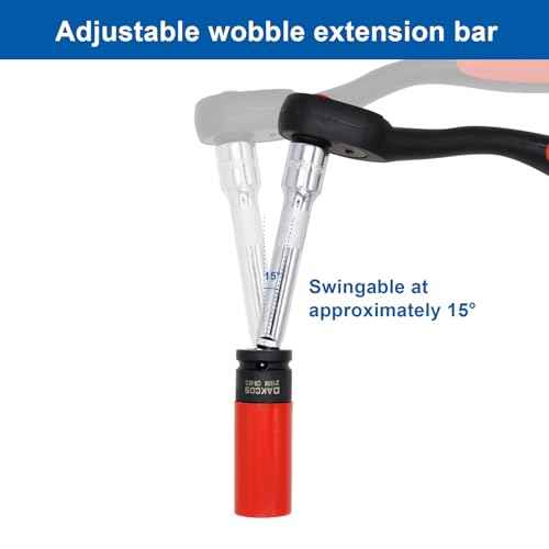 3 Pieces 3/8 Inch Drive Wobble Extension Set Includes 3 6 9 Inch Extensions Premium Chrome Vanadium Steel with Mirror Finish