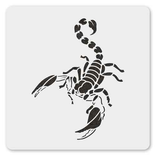 MAGJUCHE Scorpion Stencil 12 Inches, Reusable Scorpion Stencil for Painting DIY Crafts Decor