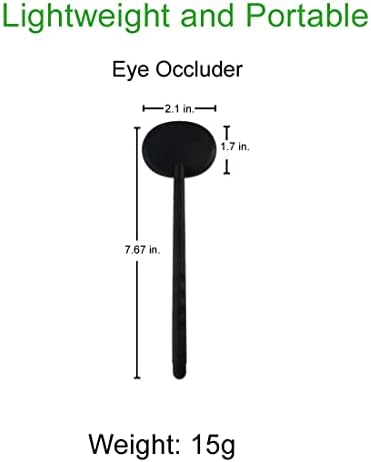 3 Pack Handheld Eye Occluder for Vision Test, Portable Premium Ophthalmic Eye Exam Tool for Ophthalmologists Orthoptists and Optometrists (3pcs Common Occluders)