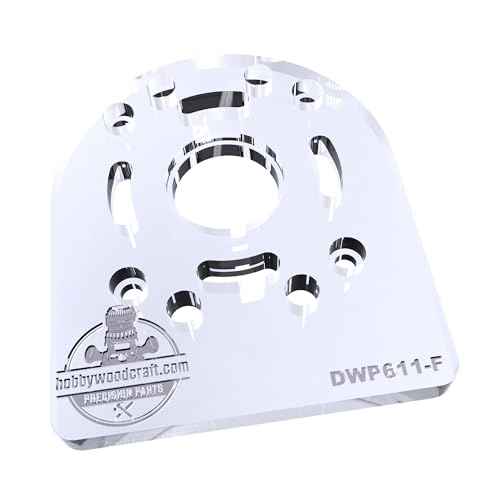 3/8" Thick Router Baseplate Upgrade with Bushing Compatibility for Dewalt DWP611 / DCW600 / PC450