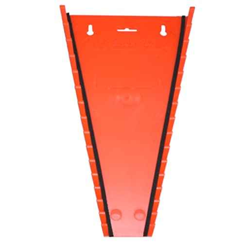 Protoco 3061 Standard Wrench Rack, 15 Piece Magnetic, Tool Organizer for Tool Box, Tool Cart or Wall Mounted, Orange