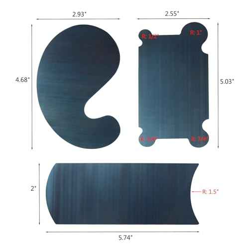 Bueyfolt Cabinet Scraper Set, Carbon Steel Scraper Cards, Woodworking Scraping Tools, Wood Surface Finishing