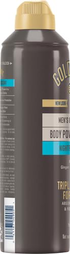 Gold Bond Men's Essentials Talc-Free Body Powder Spray | 7 oz | Pack of 2 | Nightfall Scent | Wetness Protection