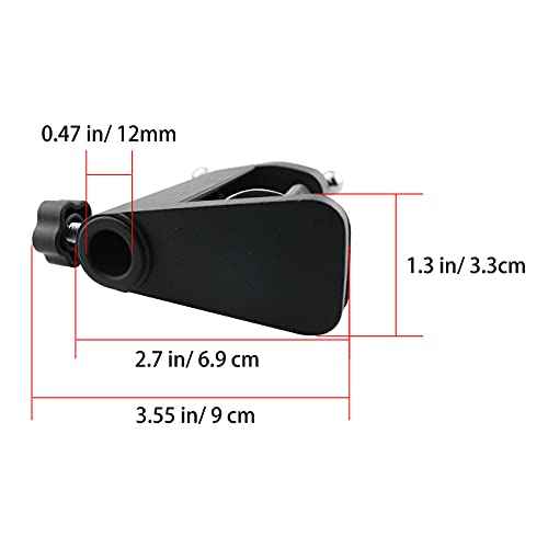 Black C-Clamp Cantilever Bracket Clamp Holder Desk Lamp Clip Fittings Base Hose DIY Swing Arm Lighting Accessory Metal Clamp