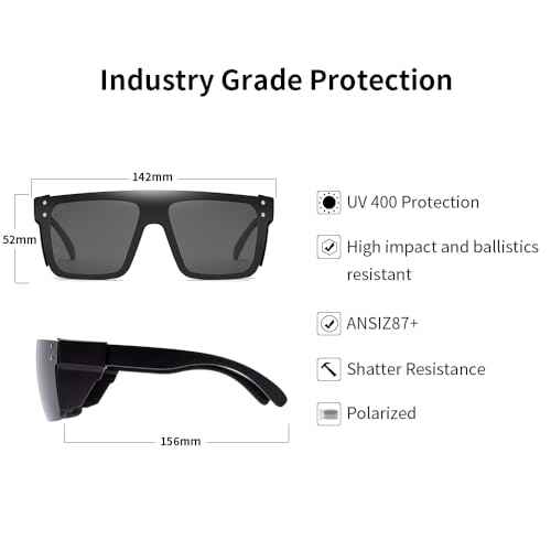 Polarized Sunglasses for Men Women Impact Resistance Z87.1safety UV400 Protection light weight for Workers