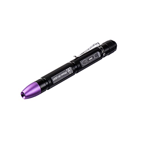 Weltool M6-UV Penlight Black Light 395nm UV LED Blacklight Ultraviolet Pen Lights for DIY Nail Art, Hotel Inspection,Fraudulent Documents and Banknotes, Pet Urine and Skin Conditions,Dye Detector