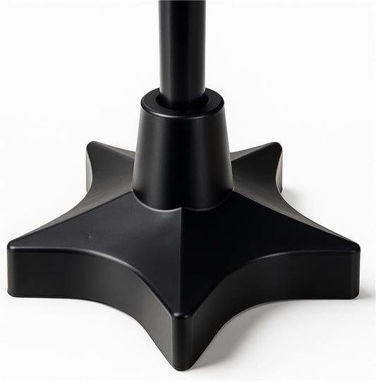 Superstar Self Standing Cane Tip has Non-Slip Heavy Duty Rubber Base to Prevent Slip, Cane Tips 3/4 inch Heavy Duty Replacement, 6-Inch Star Design for Superior Traction & Balance for Seniors